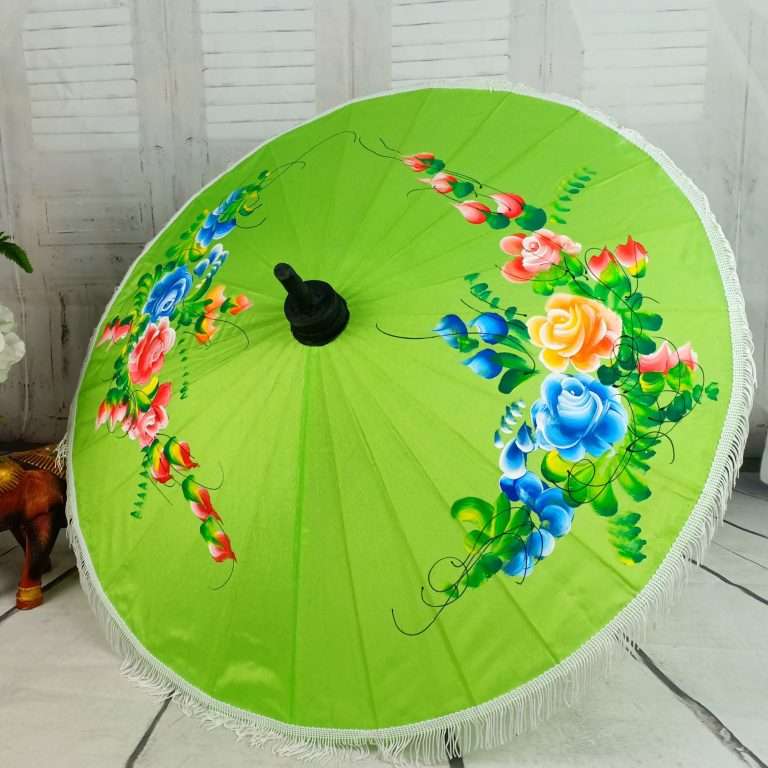 ร่มผ้าแพร รศมี14นิ้ว