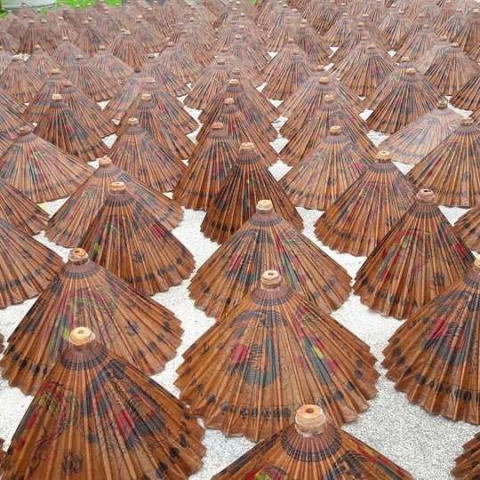 ร่มกระดาษจีน ร่มเชียงใหม่ รัศมี17 นิ้ว-1