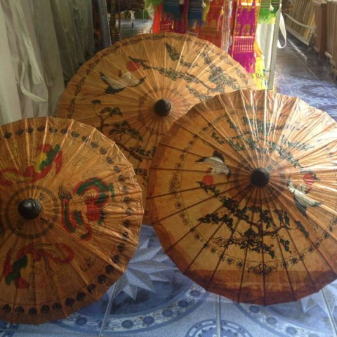 ร่มกระดาษจีน ร่มเชียงใหม่ รัศมี17 นิ้ว-1